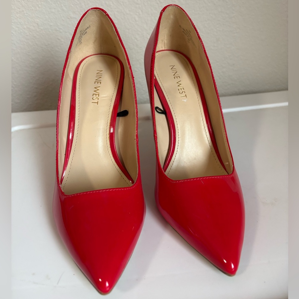 Nine West Vibrant Red Heels